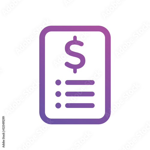 budget plan icons Vector illustration. budget plan symbol for SEO, Website and mobile apps gradient color 