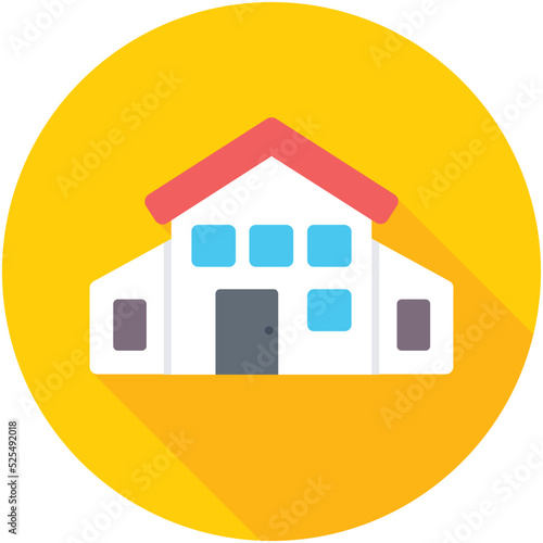 Warehouse Flat Colored Icon