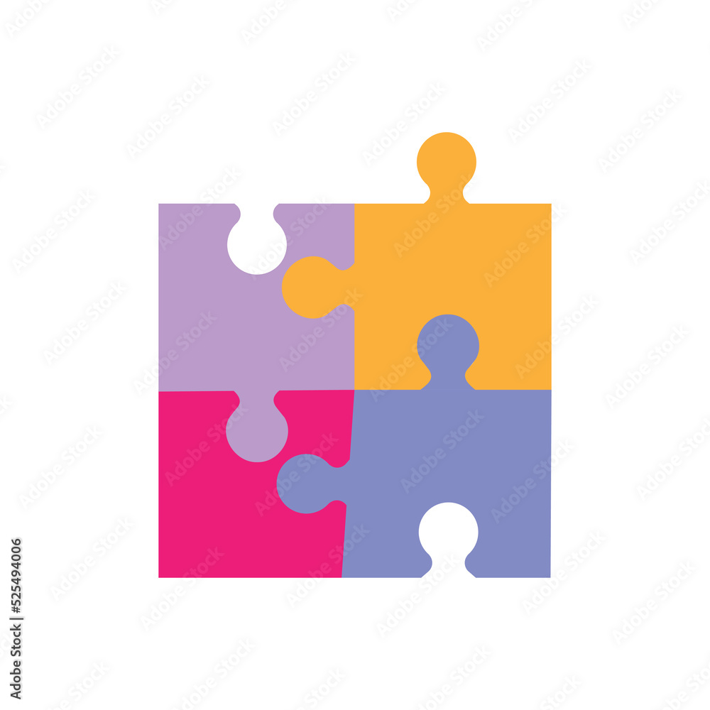 puzzle on the white background puzzle on the white background
