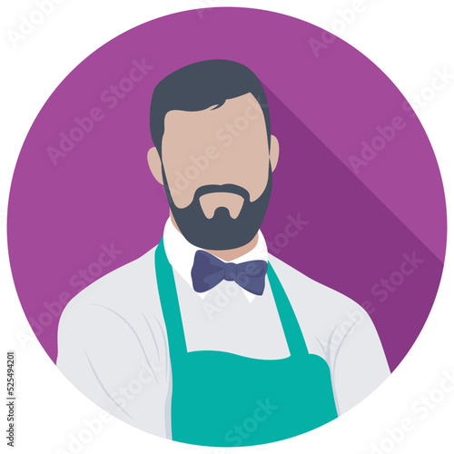 Butler Flat Colored Icon