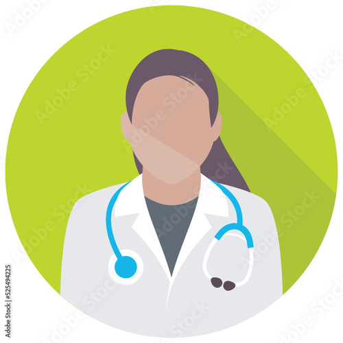 Nurse Flat Colored Icon