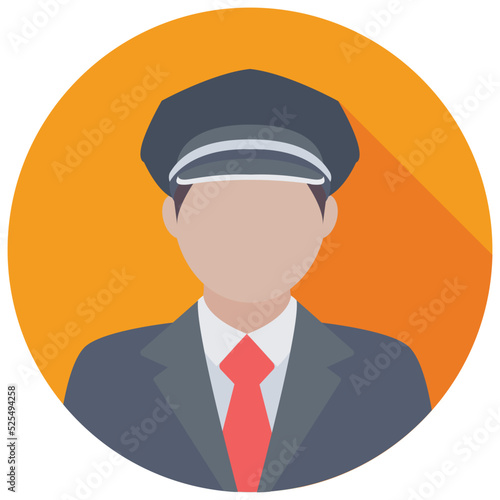 Sergeant Flat Colored Icon