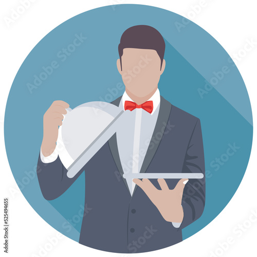 Butler Flat Colored Icon