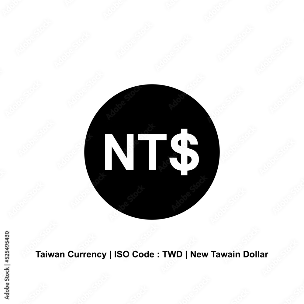 Taiwan Currency TWD New Taiwan Dollar Icon Symbol Vector taiwan-currency-twd-new-taiwan-dollar-icon-symbol-vector