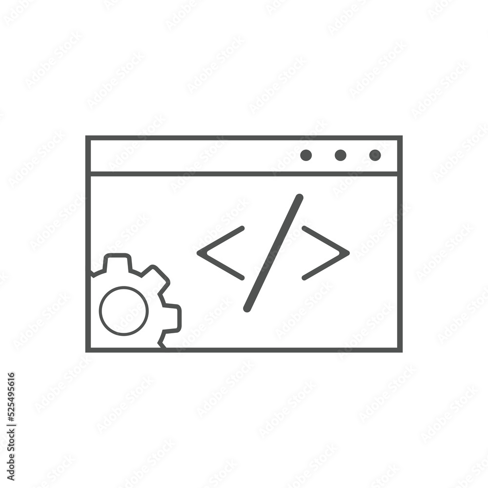 Custom coding icons Vector illustration. modern style Custom coding symbol Custom coding icons Vector illustration. modern style Custom coding symbol