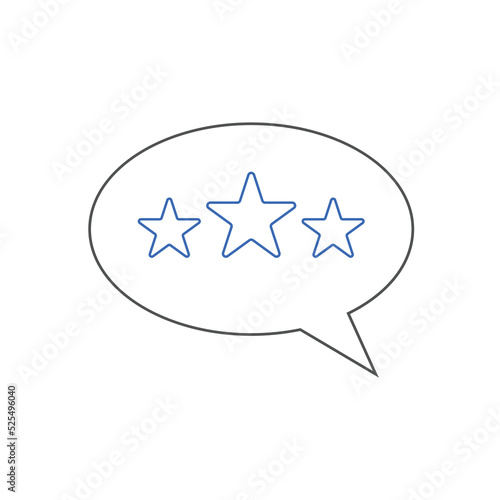 Feedback or Customer review icons Vector illustration. Customer 5 star review sign symbol for SEO  web and mobile apps