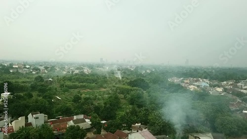 misty morning in the countryside