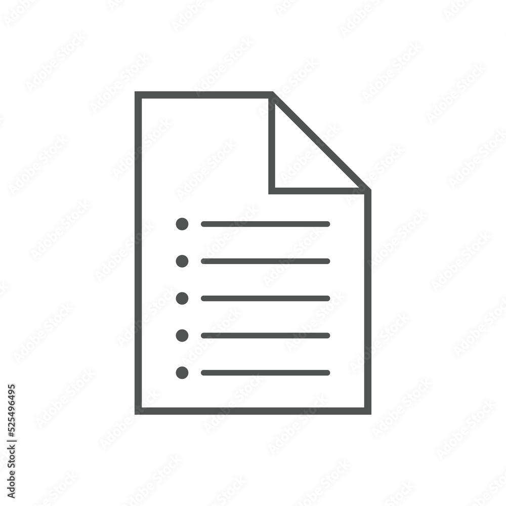 Document icons Vector illustration. Paper document page symbol for SEO and website Document icons Vector illustration. Paper document page symbol for SEO and website