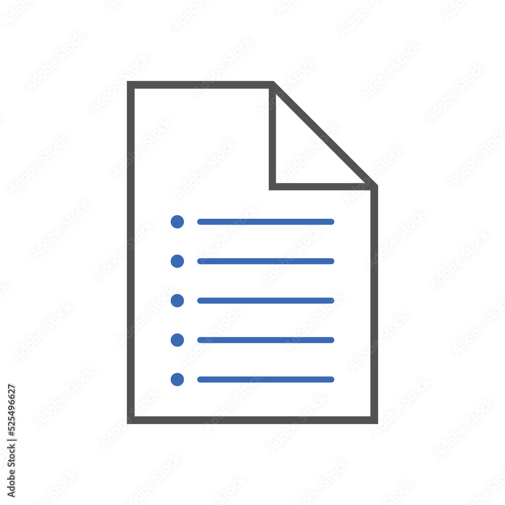 Document icons Vector illustration. Paper document page symbol for SEO and website Document icons Vector illustration. Paper document page symbol for SEO and website