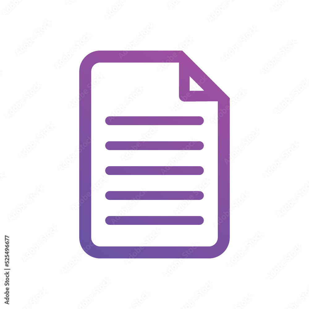 Document icons Vector illustration. Paper document page symbol for SEO and website Document icons Vector illustration. Paper document page symbol for SEO and website