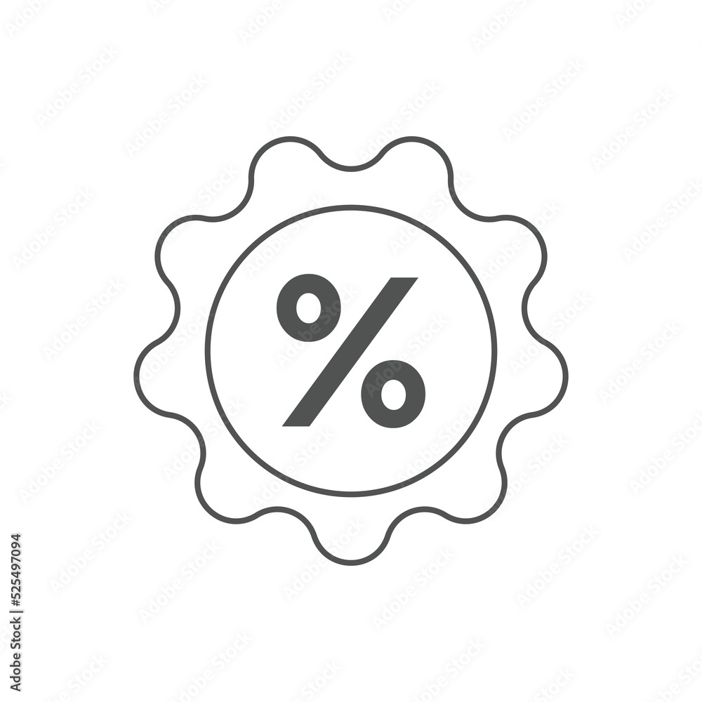 Discount campaign icons Vector illustration. Discount campaign sign symbol for e commerce and website