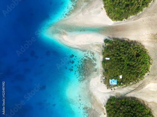Bikendrik island resort in Majuro, Marshall islands © Optimistic Fish