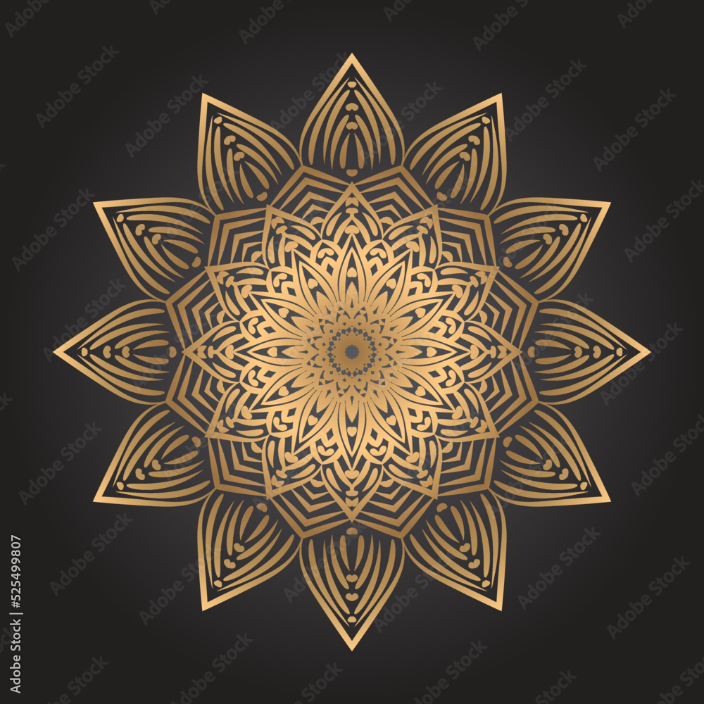 Creative luxury mandala background Creative luxury mandala background