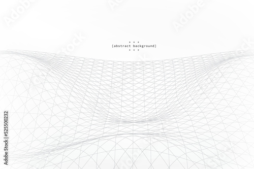 abstract curve in particle dots on white background can be use for science theme background presentation technology product presentation and packaging food and beverage label vector eps.