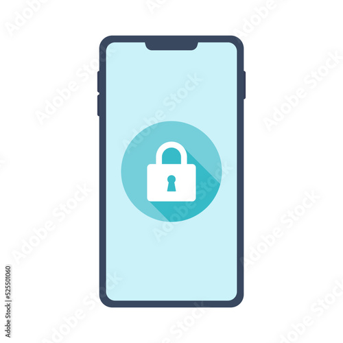 スマートフォンのベクター素材（ロック画面2）