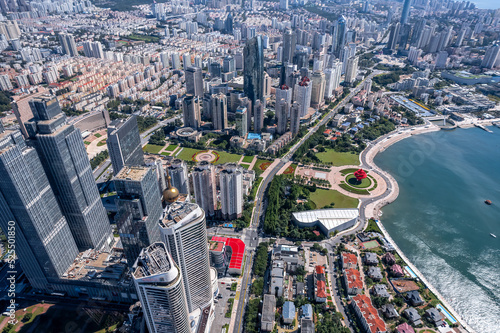 Fototapeta Naklejka Na Ścianę i Meble -  Aerial photography of China's modern urban architectural landscape