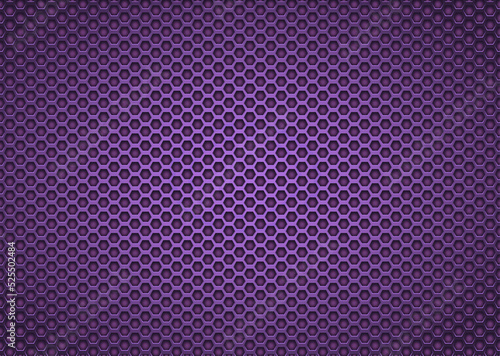 Purple mesh grill background.Hexagon shape