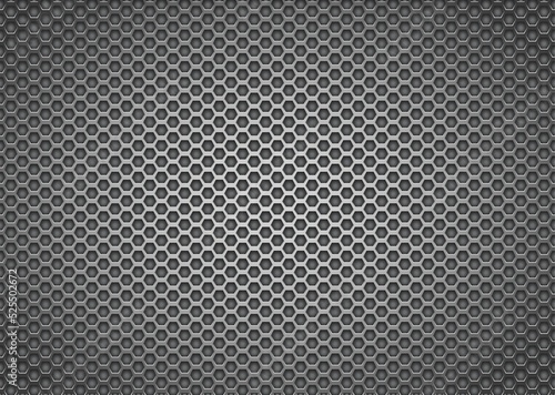 Wallpaper Mural Grey Mesh Grill Background.Hexagon shape Torontodigital.ca