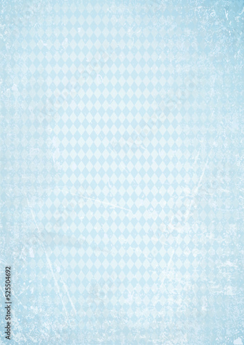 A4 Oktoberfest Retro Papier Rautenmuster Hellblau