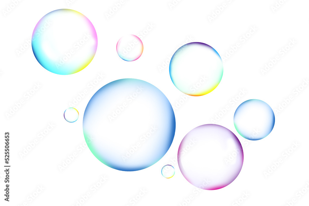 Many beautiful soap bubbles on white background Many beautiful soap bubbles on white background