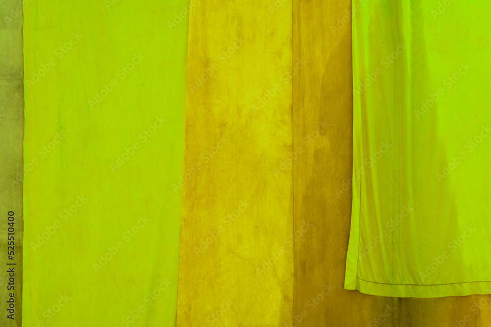 Colorful yellow cloths