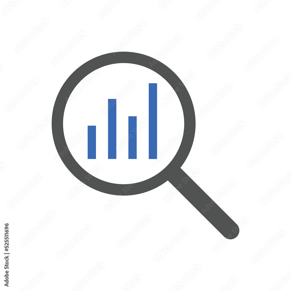 market research icon vector illustration. Market Analysis icon. Used for SEO or websites market research icon vector illustration. Market Analysis icon. Used for SEO or websites