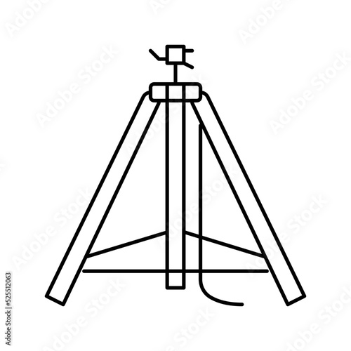 ivot sprinkler water irrigation line icon vector illustration