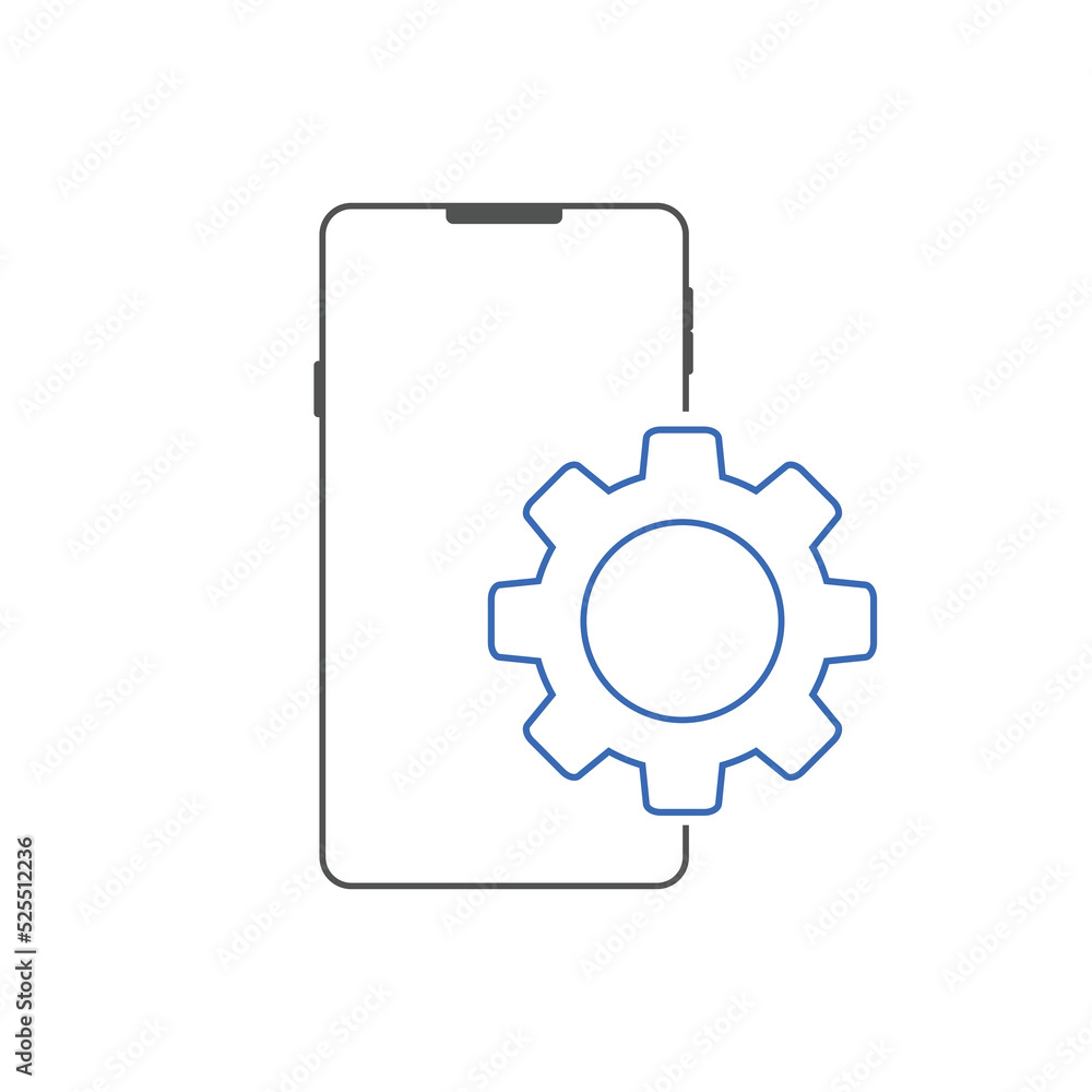 Mobile SEO icons. Vector illustration Mobile SEO icons. Vector illustration