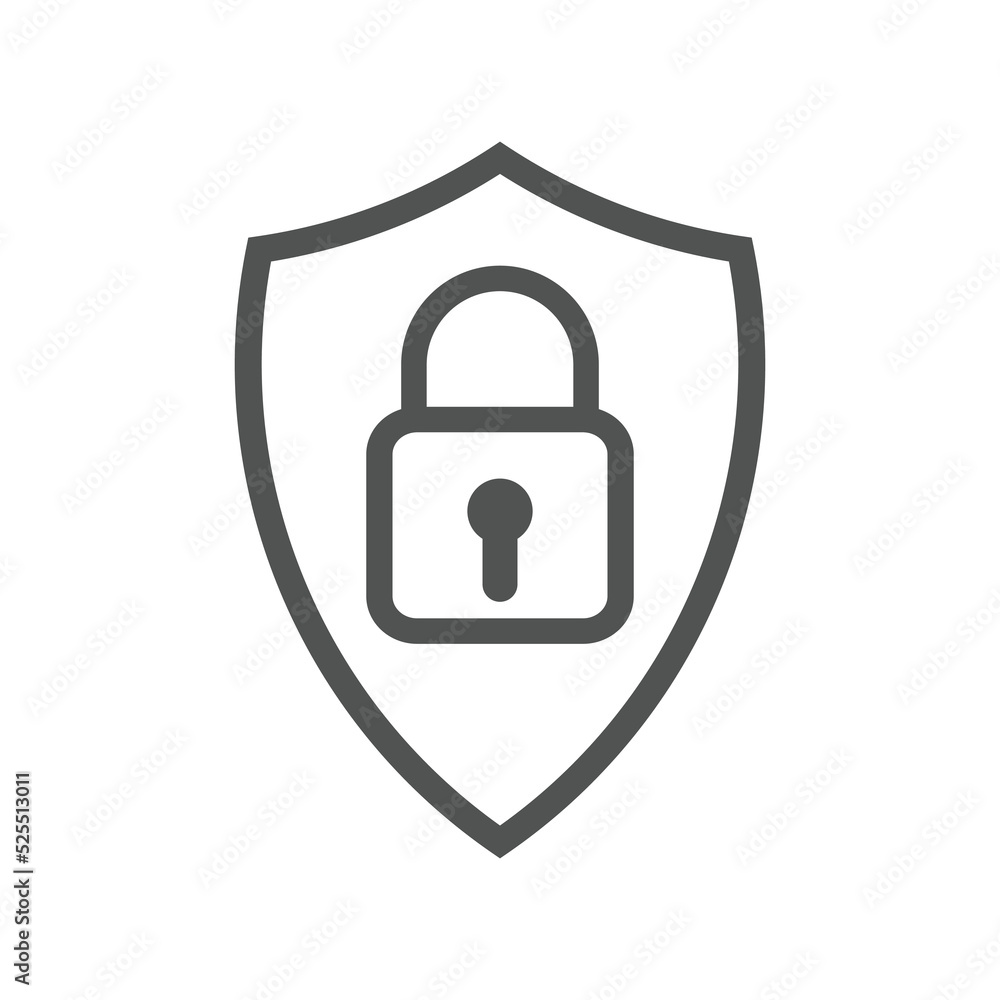 network protection icons. Lock security shield icon network protection icons. Lock security shield icon