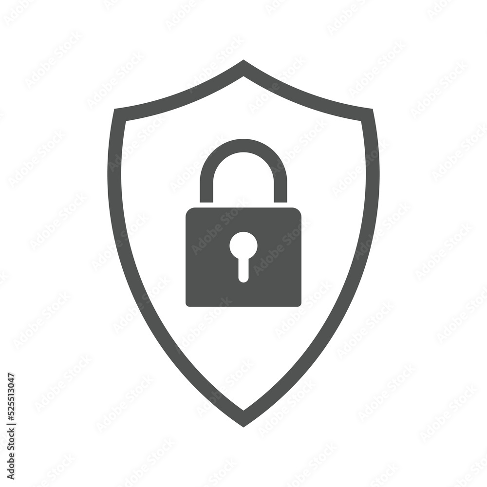 network protection icons. Lock security shield icon network protection icons. Lock security shield icon