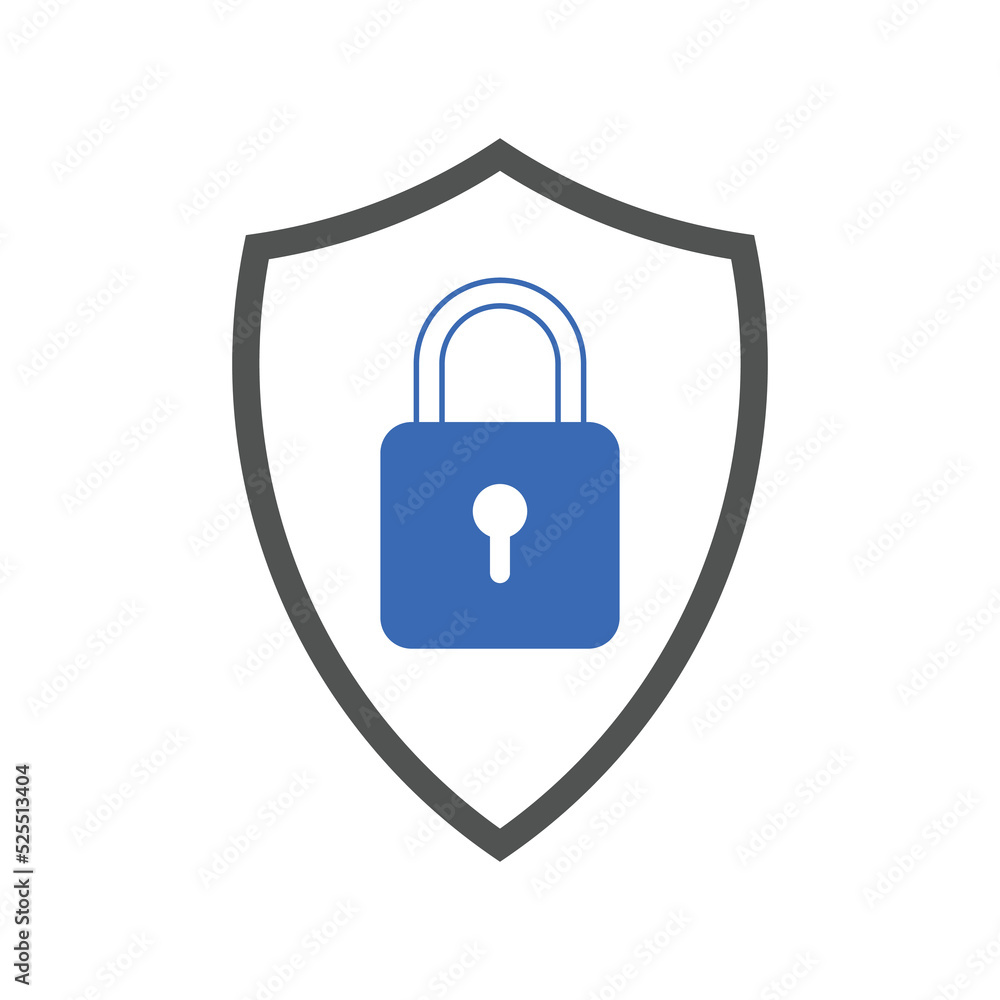network protection icons. Lock security shield icon network protection icons. Lock security shield icon