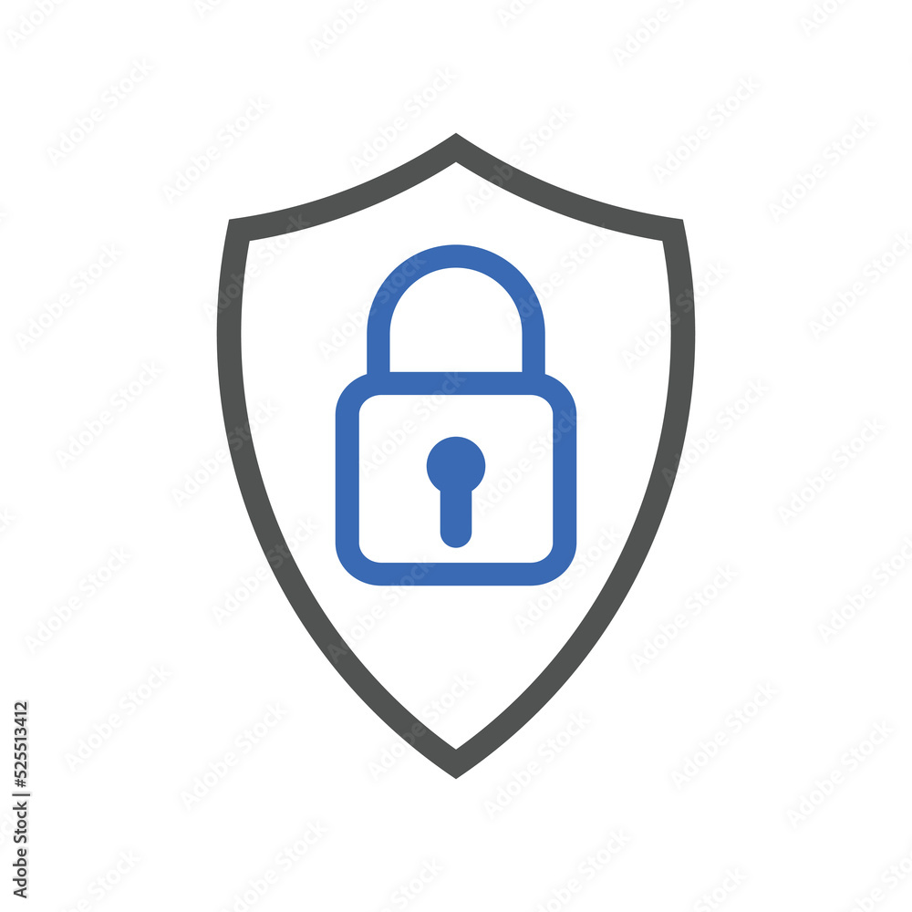 network protection icons. Lock security shield icon network protection icons. Lock security shield icon