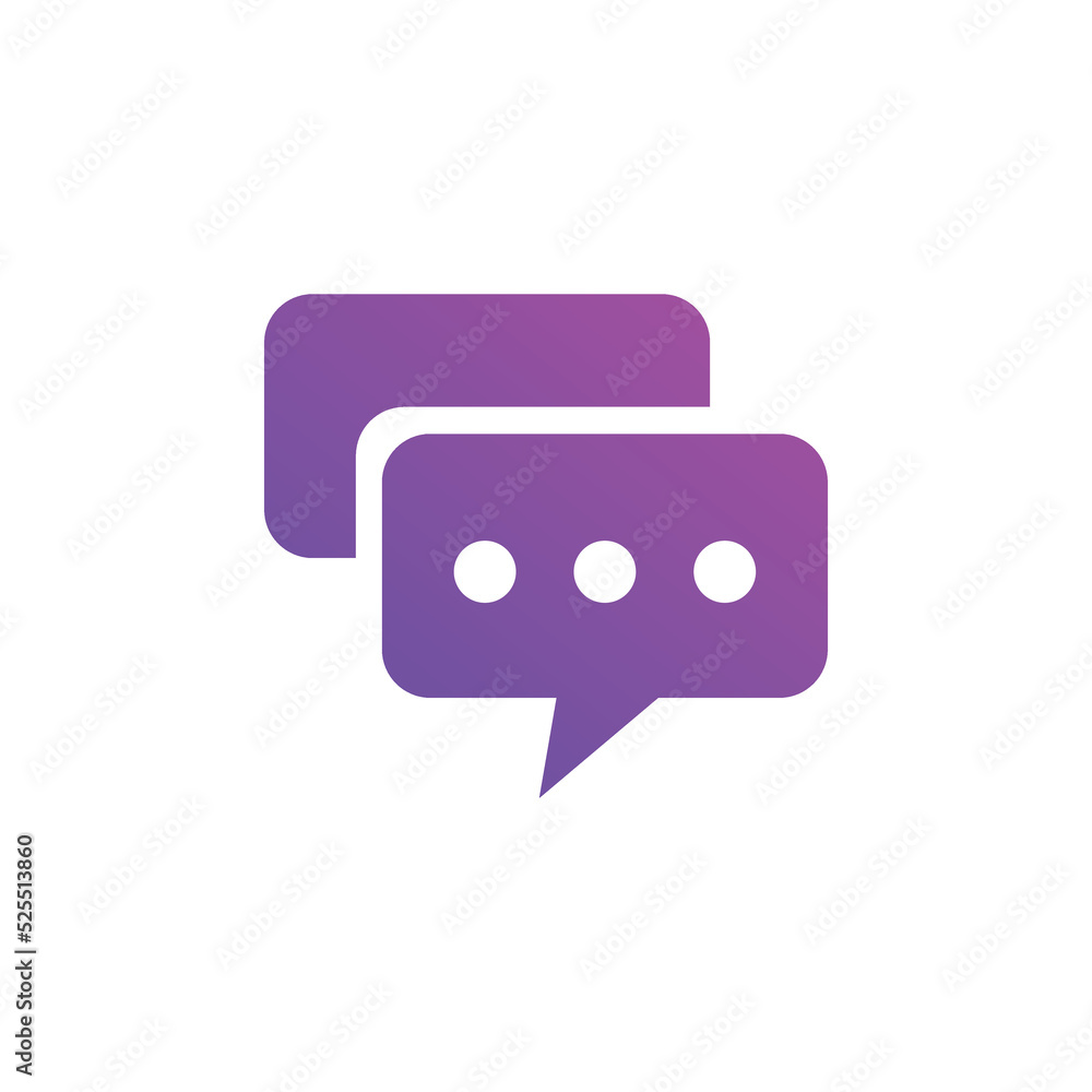 Online chat icons. Used for e-commerce, SEO and web design gradient color Online chat icons. Used for e-commerce, SEO and web design gradient color