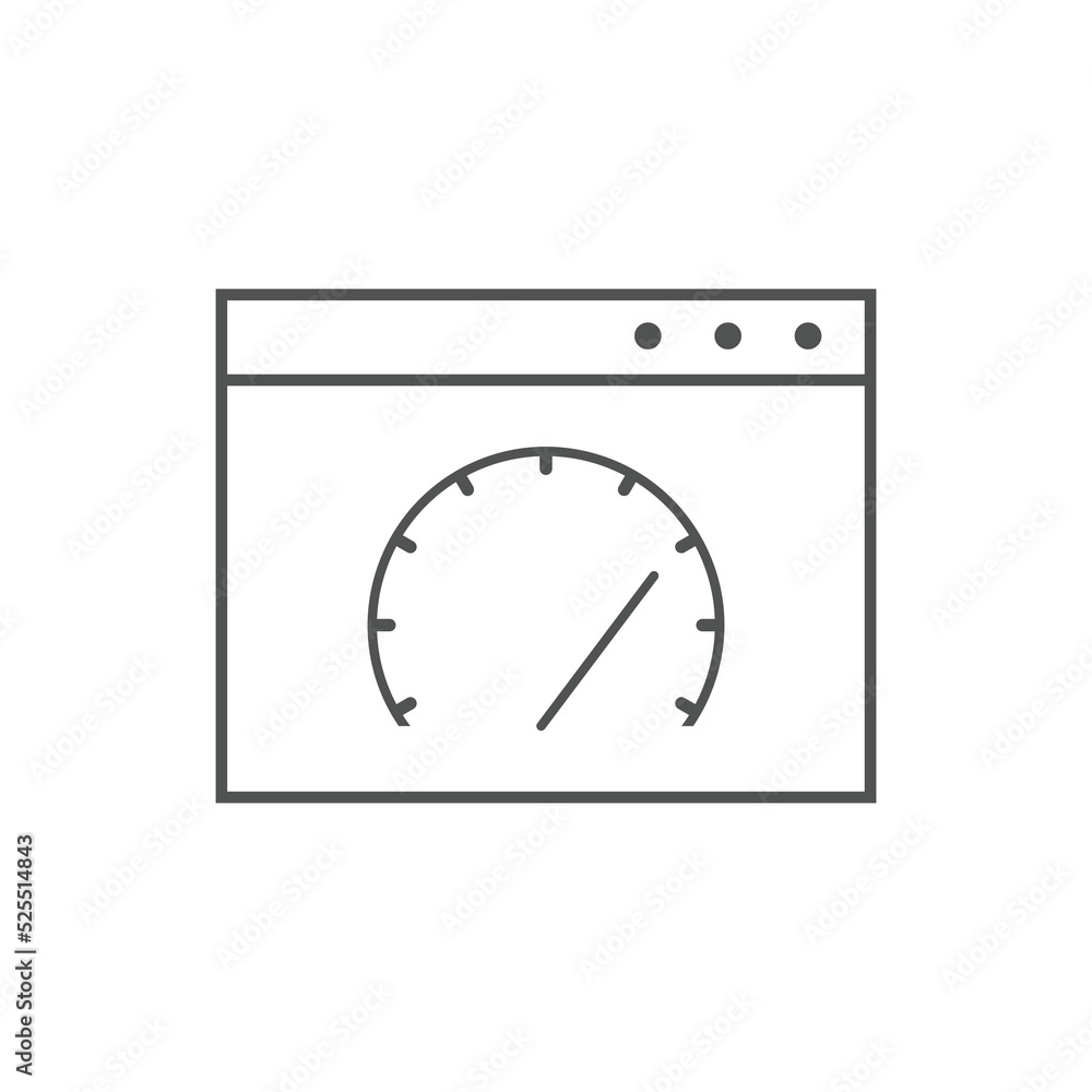 Page speed line icons. Concept for SEO and web design Page speed line icons. Concept for SEO and web design