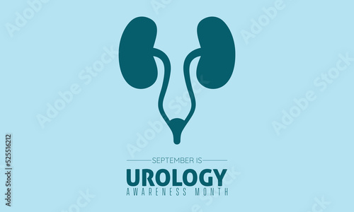 Vector illustration design concept of urology awareness month observed on every september.