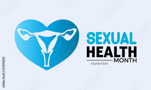 Vector illustration design concept of sexual health month observed on every september.