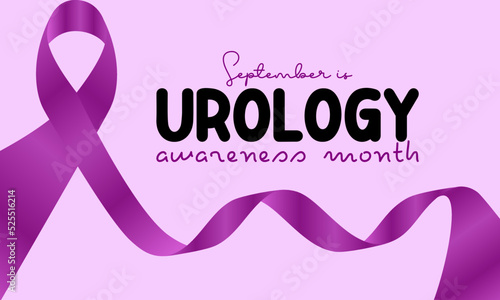Vector illustration design concept of urology awareness month observed on every september.