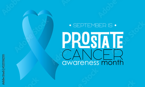 Vector illustration design concept of prostate cancer awareness month observed on every september.