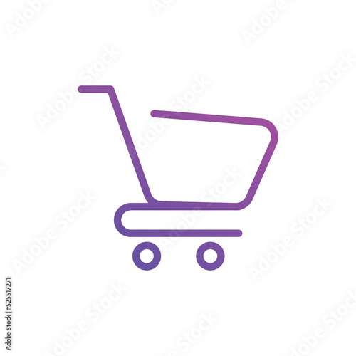 shopping cart icons. Shop symbol gradient