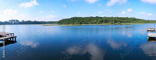 Panorama Blick auf Waldsee am Niederrhein