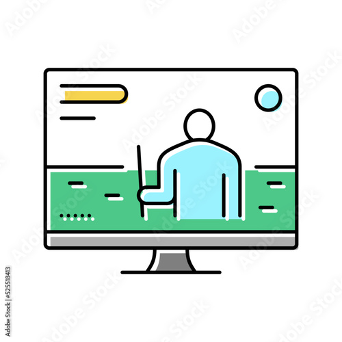 action adventure video game color icon vector illustration