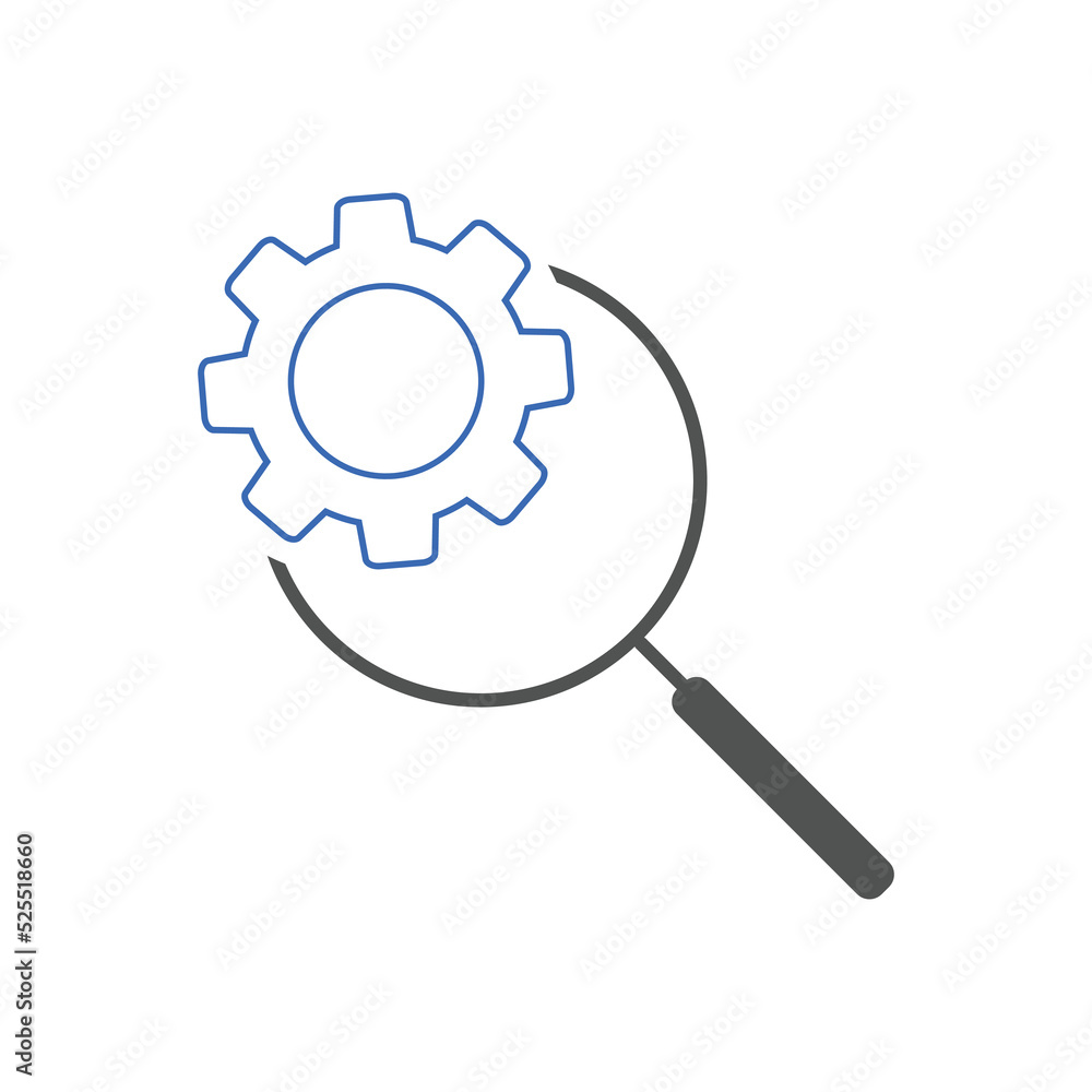 Search optimization line icon Search optimization line icon