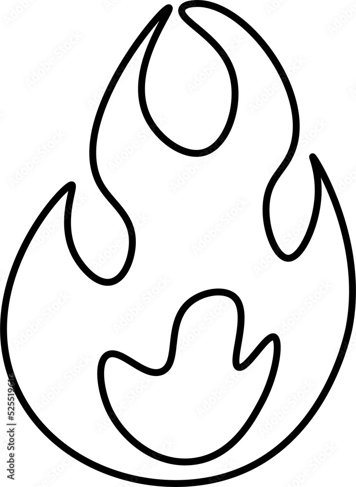 fire design illustration isolated on transparent background fire design illustration isolated on transparent background
