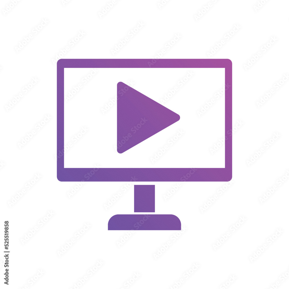 video marketing icon vector illustrations. Used for SEO or websites gradient video marketing icon vector illustrations. Used for SEO or websites gradient