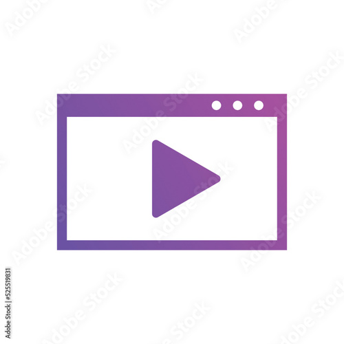 video marketing icon vector illustrations. Used for SEO or websites gradient