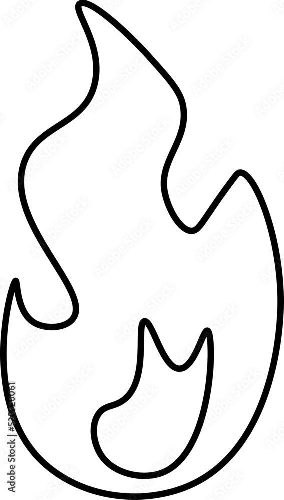 Obraz premium fire vector design illustration isolated on transparent background