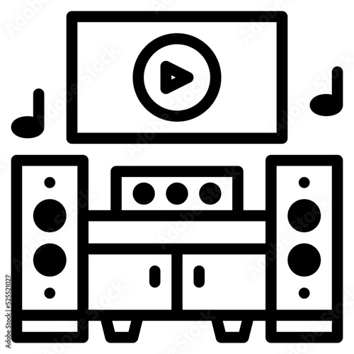 theater line icon