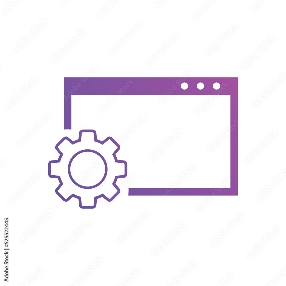 website optimization icons. website page development symbol icon. Concept for SEO and web design gradient color website optimization icons. website page development symbol icon. Concept for SEO and web design gradient color