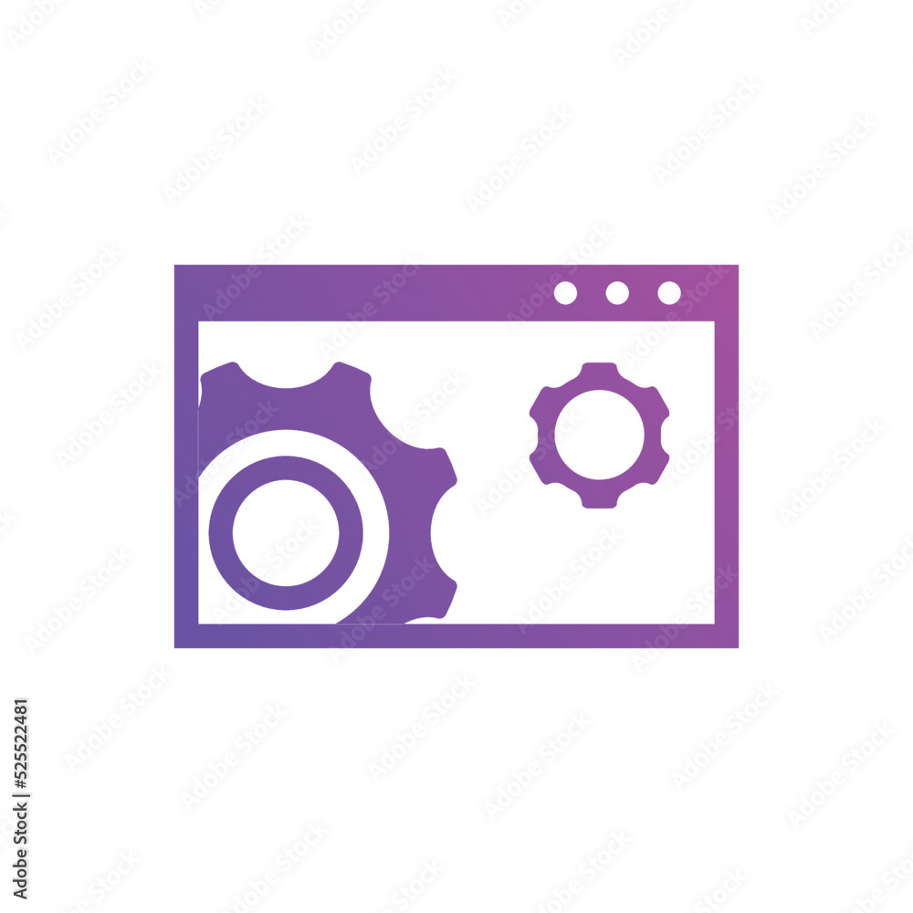 website optimization icons. website page development symbol icon. Concept for SEO and web design gradient color website optimization icons. website page development symbol icon. Concept for SEO and web design gradient color