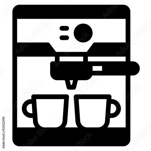 coffee glyph icon